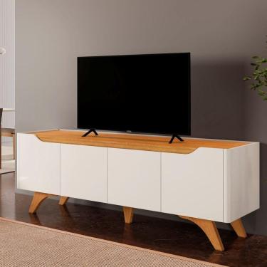 Imagem de Rack para Tv até 58 Polegadas Grecia 4 Portas 180 Off White/Naturalle