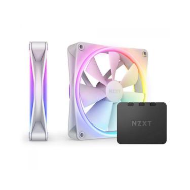 Imagem de Kit Fan Com 2 Unidades NZXT F140RGB DUO, RGB, 140mm, White,