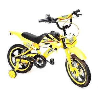 Imagem de Bicicleta Infantil Aro 14 Cross Amarela - Unitoys