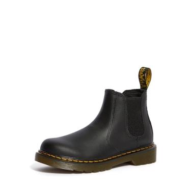 Imagem de Bota infantil unissex Dr. Martens 2976 Junior Banzai Chelsea (criança pequena/criança grande), T macio preto, 12 Little Kid