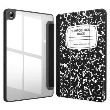 Imagem de Fintie Capa fina híbrida para Samsung Galaxy Tab A9 Plus/A9+ 5G 11 polegadas modelo 2023 (SM-X210/X216/X218), capa à prova de choque com capa traseira transparente transparente, despertar/hibernar