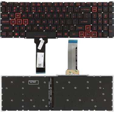 Imagem de YAEHUYING Novo teclado retroiluminado de substituição para Acer Predator Helios 300 PH315-53 PH315-52 PH317-54 PH317-53 para Acer Nitro 5 AN515-43 AN515-44 AN515-54 AN517-51 Nitro 7 AN715-44 AN515-54