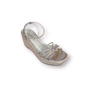 Imagem de Sandália Via Marte Salto Anabela Com Strass 23-11509-Feminino