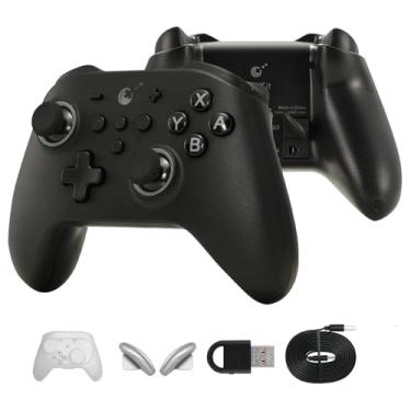 Imagem de GuliKit KK3 PRO Controller Kingkong 3 Pro Switch Controller (No Drift) for Switch/PC/Android/MacOS/IOS Hall Joysticks and Triggers, Maglev/Rotor/HD Vibration (Black)