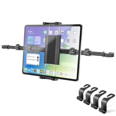Imagem de Kolasels Suporte para tablet entre encosto de cabeça do carro, encosto de cabeça do carro, suporte para tablet de viagem para crianças, serve para iPad Pro Air Mini | Galaxy Tab | Kindle Fire HD |