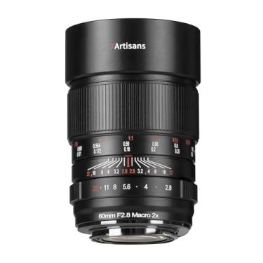 Imagem de 7artisans Lente de câmera 60mmF2.8 Macro 2X foco manual full frame sem espelho compatível com câmeras Canon RF Mount EOS-R RP R3 R5 R6 etc.