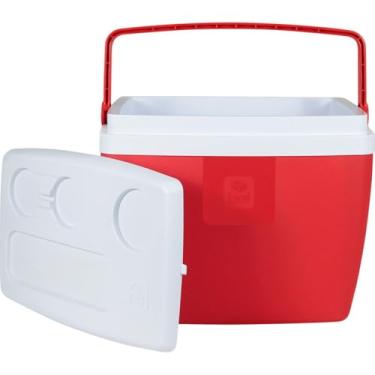 Imagem de Caixa Térmica, 36 Litros, com Alça,Vermelha, Bel