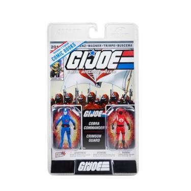 Imagem de G.I. Joe Page Punchers 2 bonecos Cobra Commander e Crimson Guard 7,6 cm com 2 brinquedos McFarlane Comics