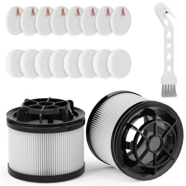 Imagem de Substituição de filtro de vácuo LVAC-200 de 18 peças, compatível com aspirador de pó sem fio Levoit LVAC-200 (modelo nº LSV-V201-WUS), 8 filtros pré-motor e 2 filtros pós-motor
