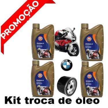 Imagem de Kit Troca De Óleo Gulf 5w40 100% Sintético Bmw S1000rr/xr/r