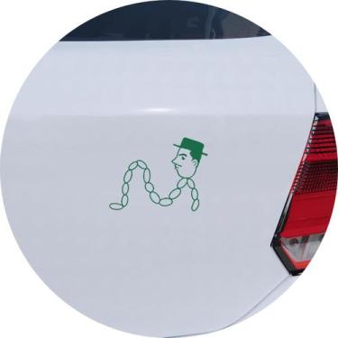 Imagem de Adesivo de Carro Professor Linguiça - Cor Verde - Melhor Adesivo, Verd