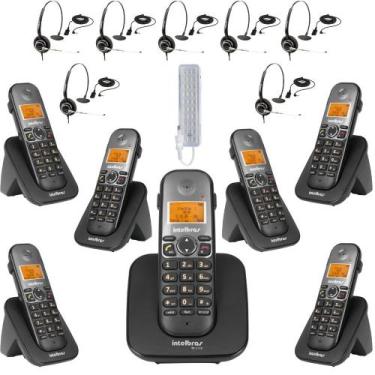 Imagem de Kit Aparelho Telefone TS 5120 Bina 6 Ramal e THS55 Intelbras