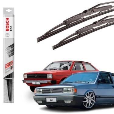 Imagem de Par Limpador Parabrisa Original Bosch Gol Quadrado G1 1980 A 1994 Palh