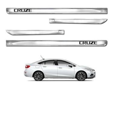 Imagem de Friso Lateral X-Treme Cruze 2011 a 2023 Kit Cromado Personalizado 4 Po