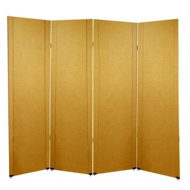 Imagem de Biombo Liso Reto 4 Folhas c/ 08 Pezinhos - ComercialMasul
