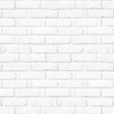 Imagem de Papel de Parede Adesivo Lavável Estilo Tijolinho Branco 1 Metro - PAPE