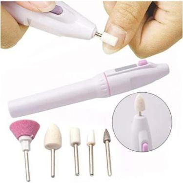 Imagem de Kit Lixador De Unhas Elétrico Profissional Remove Cutículas Calos e Mo