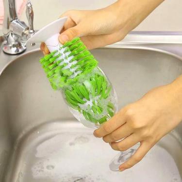 Imagem de Escova de Pia Lava Copos e Taças Anatômica com Ventosa Louça - Fratell