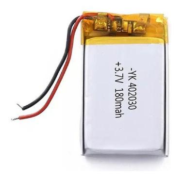 Imagem de 1 Peça 402030 180mah 3,7v Com 2 Fios 4mm X 20mm X 30mm - - bgb