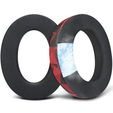 Imagem de SOULWIT Almofadas de ouvido para Sennheiser HD599/HD598/SE/CS/SR/HD595/HD569/HD560S/HD558/HD518/Game Zero/G4ME Zero/ PC37X/PC38X/PC350/PXC350/PXE350/PC360/HD380/HD380-Pro - GR Tempestade Vermelha