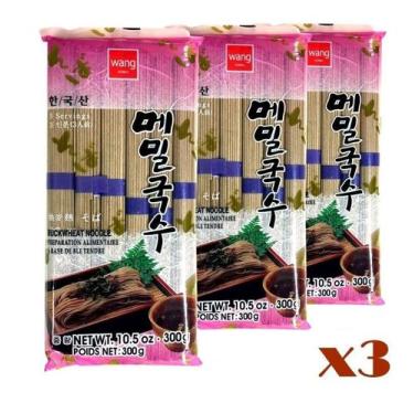 Imagem de Macarrão Oriental Sarraceno (soba) 300g -Sukina -(Kit com 3) - Wang