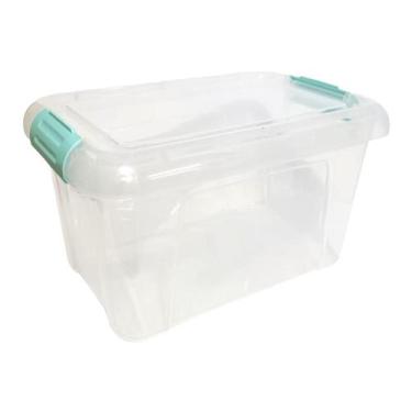 Imagem de Caixa Organizadora Container Trava 6,5 Litros Retangular - Plasnorthon
