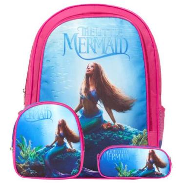 Imagem de Kit Mochila Infantil Pequena Sereia Lancheira Térmica Passeio - Toys 2