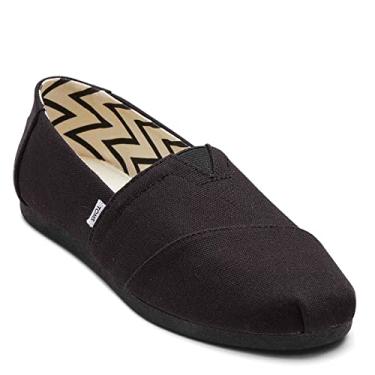 Imagem de TOMS Tênis feminino Alpargata Slip-On, Preto/preto, 7 Wide