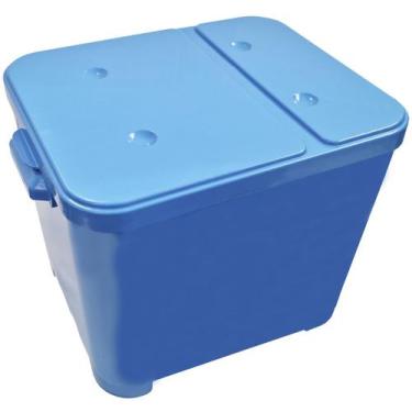 Imagem de Container Furacão Pet Black Com Tampa Azul 15Kg