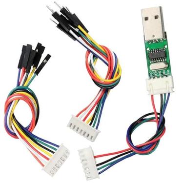 Imagem de risingsaplings 3 tipos de cabo e adaptador CH340 USB para TTL para sensor SDS011 macho e fêmea