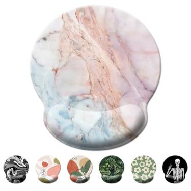 Imagem de Mouse pad suporte de pulso, mouse pad ergonômico com descanso de pulso, mousepad confortável com descanso de pulso suave, mouse pads para alívio da dor para base antiderrapante, computador, laptop,