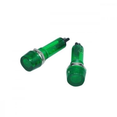 Imagem de Sinaleiro Jng Sem Rabicho Pl101 127V Verde 52177 - Kit C/10, 110V