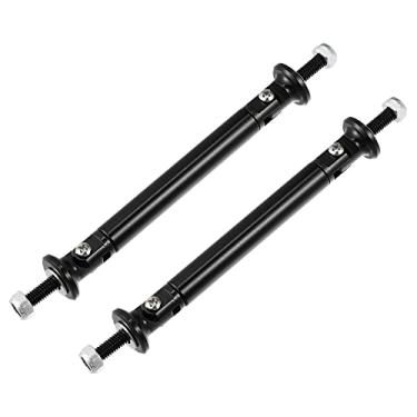 Imagem de X AUTOHAUX 1 par de 75 mm 7,5 cm hastes de suporte divisor ajustável dianteiro traseiro para-choque lábio divisor barra de suporte de haste de amarração cabe na maioria dos veículos, preto