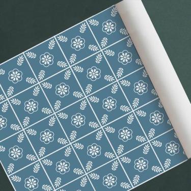 Imagem de Papel de parede adesivo azulejo ladrilho modelo português - D. Lima Pr