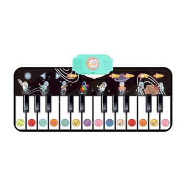 Imagem de MERIGLARE Tapete de piano de chão para crianças com 8 instrumentos, sons, música, dança, toque, tapete de jogo para meninos e meninas de 1, 2, 3, 4 e 5 anos de, Espaço