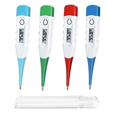 Imagem de BESTWYA Termômetro Oral para Bebês, Crianças e Adultos, Termômetro Digital para Uso Oral, Retal Ou Sob O Braço (Pacote com 4)