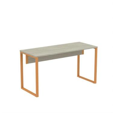 Imagem de Mesa Diretora Tubular P25 Pandin 1,7 M Casablanca e Laranja