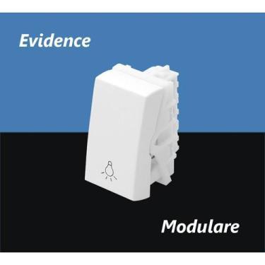 Imagem de Módulo Interruptor Pulsador Minuteria 16A Evidence / Modulare - Fame