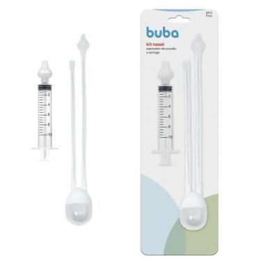 Imagem de Kit Aspirador Sucção e Seringa Lavador Nasal Catarro Buba