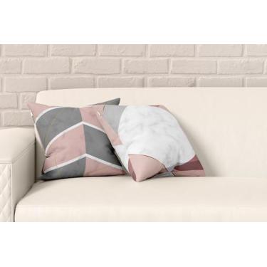 Imagem de kit 2 almofadas com enchimento Marble linhas - Core Decore