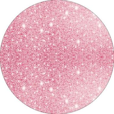 Imagem de Painel De Festa Redondo 1,50x1,50 - Efeito Glitter Rosa Claro 007 - Vi