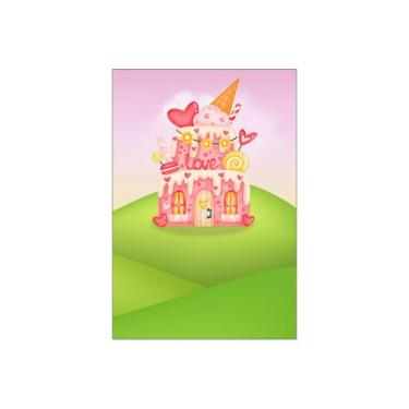 Imagem de Painel De Festa Vertical 1,50 x 2,20 - Casinha de Doces 003 - Via Core