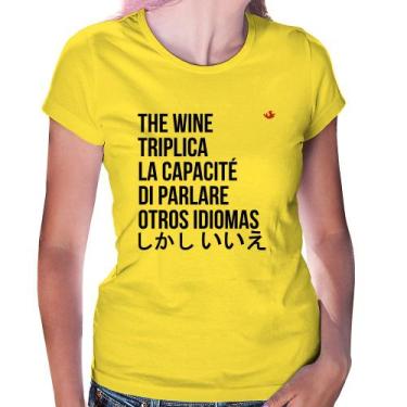 Imagem de Baby Look The wine triplica la capacité di parlare otros idiomas - Foc