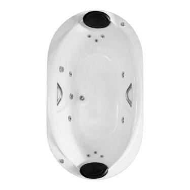 Imagem de Banheira Dupla Ouro Preto COMPLETA com hidro em acrílico - Brasil Banh