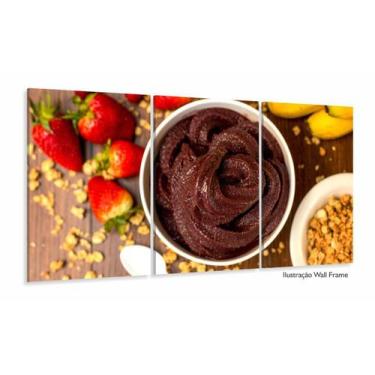 Imagem de Quadro Decorativo 1120x60 Tigela De Açaí Morangos Alimentos 1 - Wall F