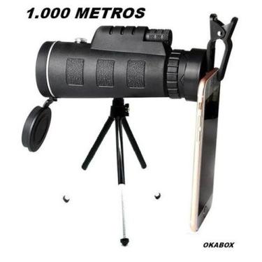 Imagem de monóculo binóculos telescópio monocular suporte celular - 40X60 Luneta