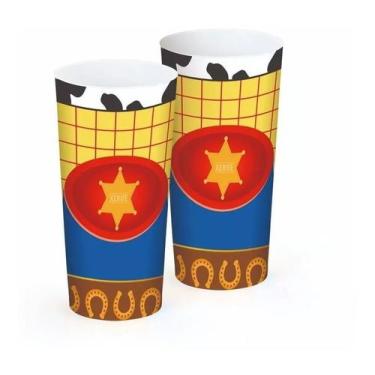 Imagem de Kit 6 Copo Plástico 350ml Infantil Tema Lembrancinha Enfeite - Revenda