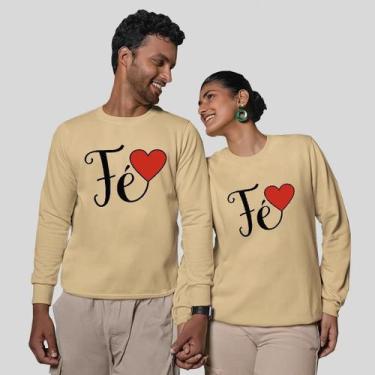 Imagem de Kit 2 Blusas Frio Moletom Careca Sem Capuz Casal Namorados Fe - MP Mod