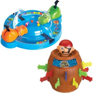 Imagem de Pula Barril Do Pirata + Hipopótamo Come Come Papa Bolinha - Art Brink,
