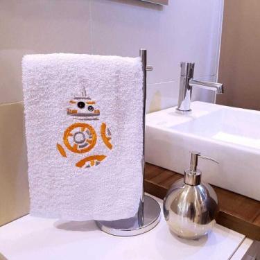 Imagem de Toalha de Rosto Droid Laranja - Life Geek